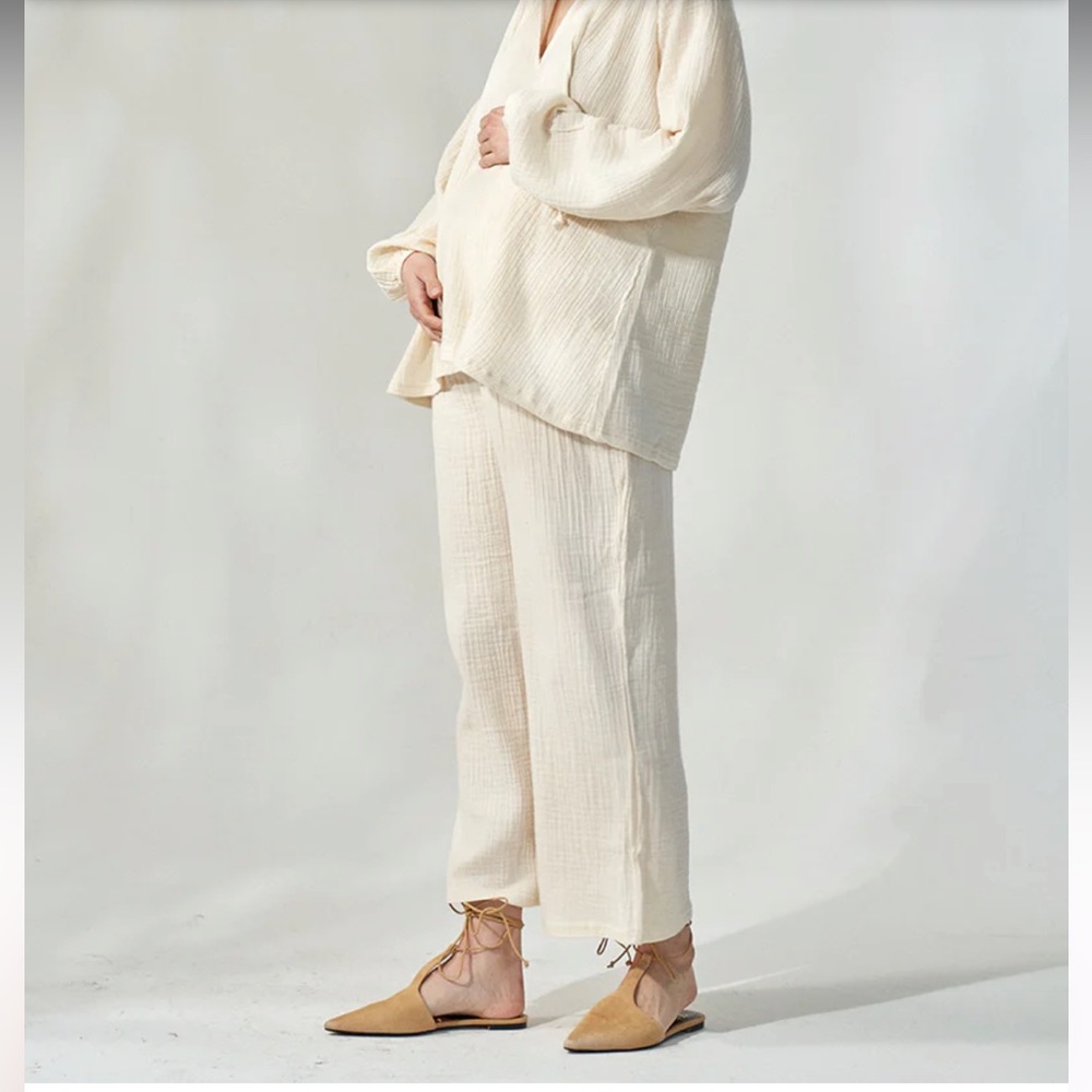 Nothing Fits But Maternity Muslin Gauze Labor & Nursing Pants